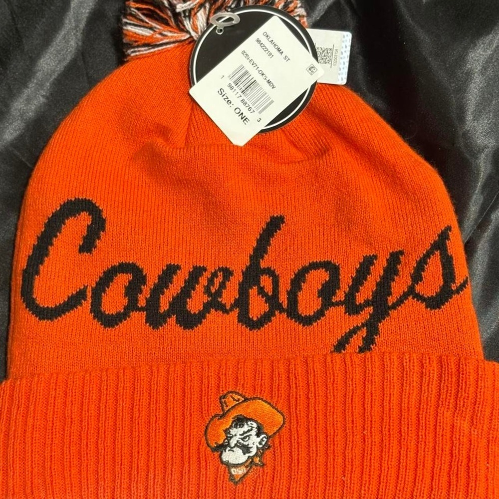 Oklahoma OSU Beanie‎ winter hat nwt